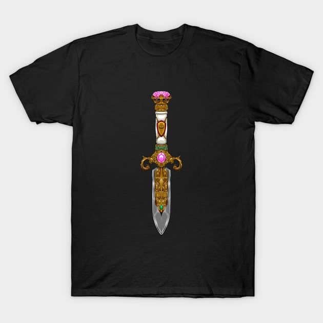 Royal decorated dagger - Royalcore T-Shirt by Modern Medieval Design